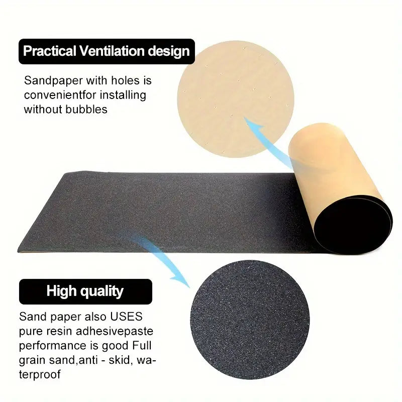 2pcs professional skateboard sandpaper