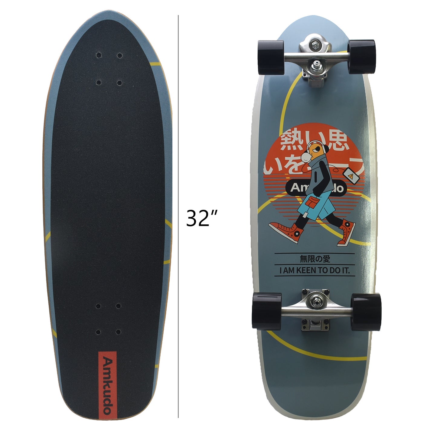 Professional 32" Surfskate